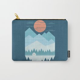 Cabin In The Snow Carry-All Pouch