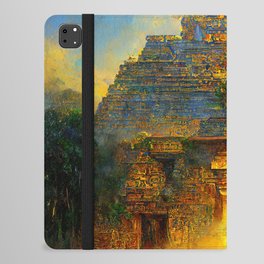 Ancient Mayan Temple iPad Folio Case