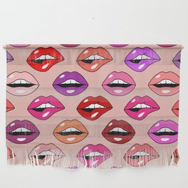 bright multicolored lips Wall Hanging