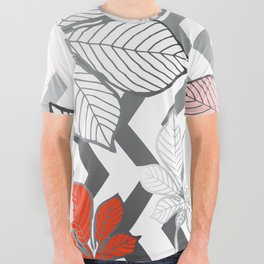 Stylized leaves 15 All Over Graphic Tee