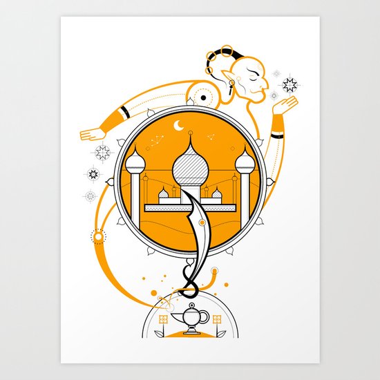 A Legend of Sand Art Print