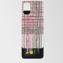 Pink textured weave Android Card Case