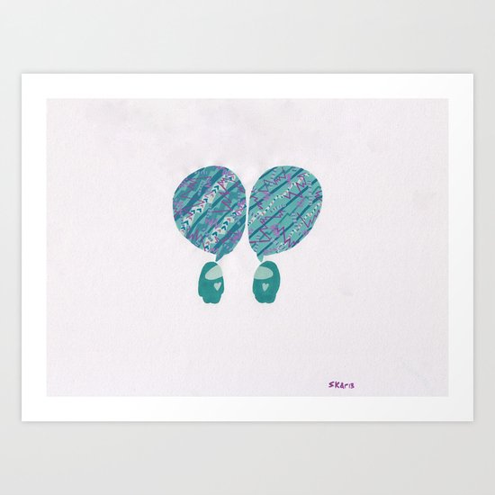 Conversation, V Art Print