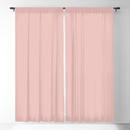 PINK HIBISCUS LIGHT PASTEL SOLID COLOR  Blackout Curtain