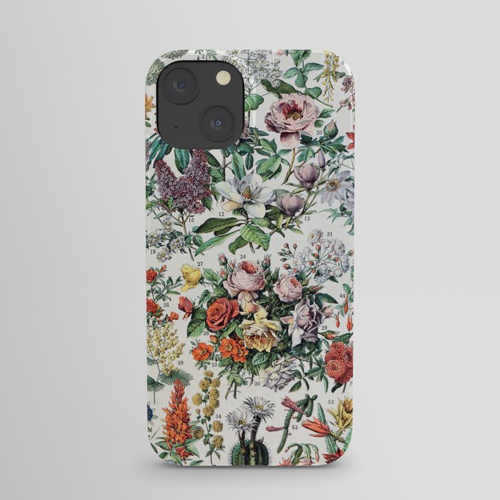 Adolphe Millot - Fleurs C - French vintage poster iPhone Case