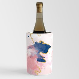 Kintsugi Pastel Marble #kintsugi #gold #japan #marble #pink #blue #home #decor #kirovair Wine Chiller