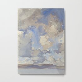 Clouds by John Singer Sargent, 1897 Metal Print | Fine, Sky, Decor, Landscape, Painting, Singer, Sargent, Art, Blue, Vintage 