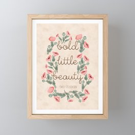 Bold Little Beauty Framed Mini Art Print
