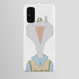 Hare with a carrot nose Android Case
