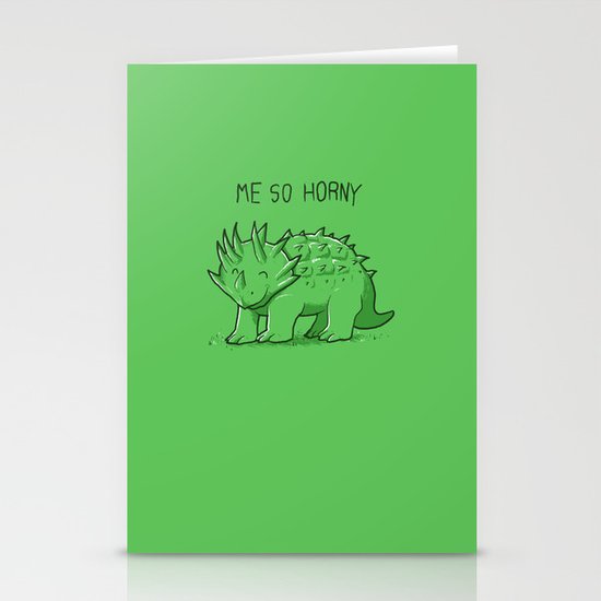 Me So Horny Stationery Cards