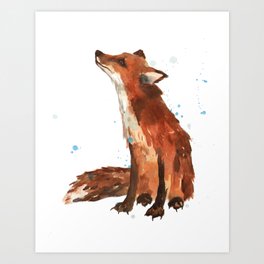Watercolor Fox Art Prints For Any Decor Style Society6