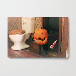 Pumpkin Hygiene Metal Print | Digital, Funny, Food 