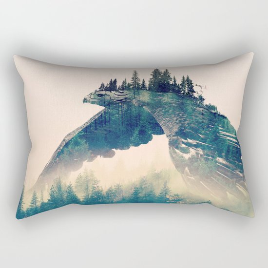 Golden Eagle Rectangular Pillow