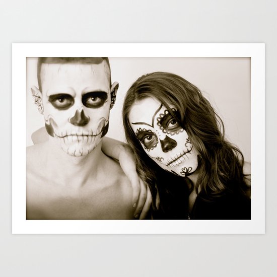 Fell In Love With A Zombie Art Print