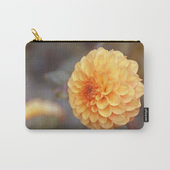 Shiny Yellow Sweet Pixie Dahlia Carry-All Pouch