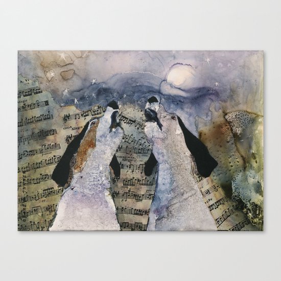 Once in a "Blue Tick" Moon Canvas Print