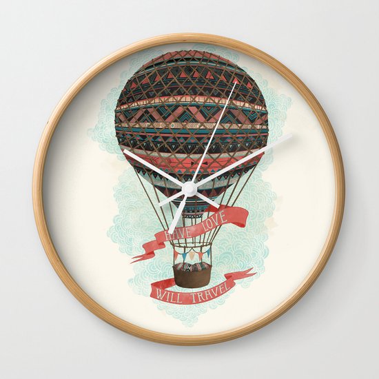 have love, will travel Wall Clock