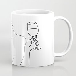 Double Fisting Wine Coffee Mug