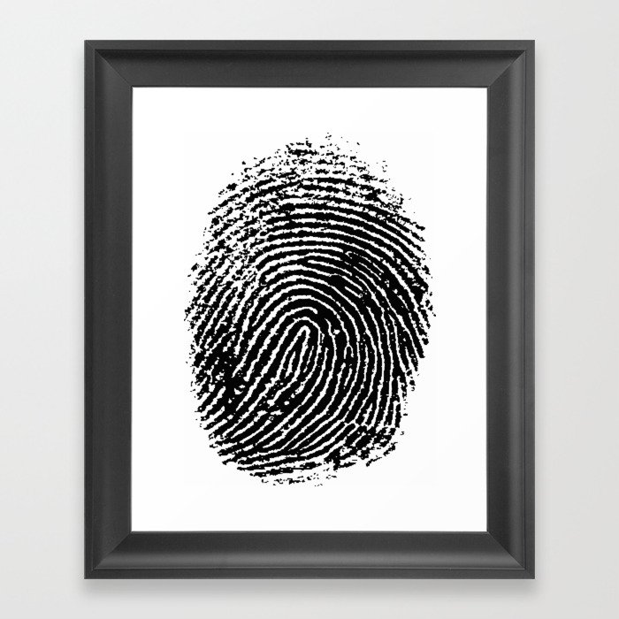 Fingerprint Framed Art Print