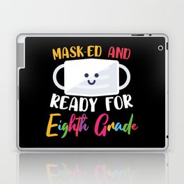 Masked And Ready For Eighth Grade Laptop Skin