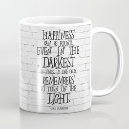 Albus Dumbledore Quote Inspirational Coffee Mug | Typography, People, Movies & TV, Black and White 