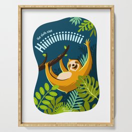 The Sloth Says Hiiiiiiiiiiiiiiiiiiiiiiiiiiiiiiiiiii Serving Tray