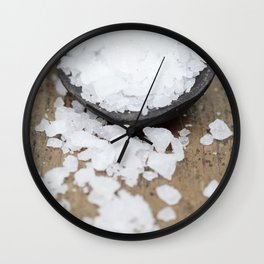 Rock Salt on Spoon Wall Clock