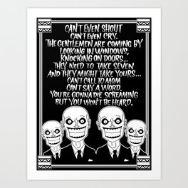 Buffy the Vampire Slayer -- Hush Poster (Black) Art Print