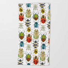 Beetle Compilation Beach Towel