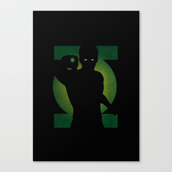 SuperHeroes Shadows : Green Lantern Canvas Print