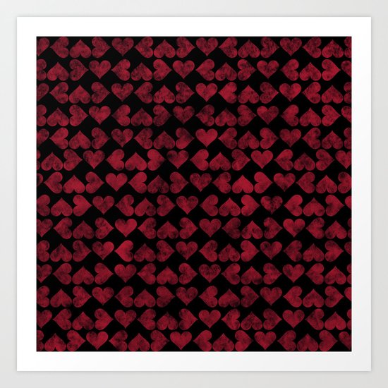 Colorful Love Pattern XV Art Print