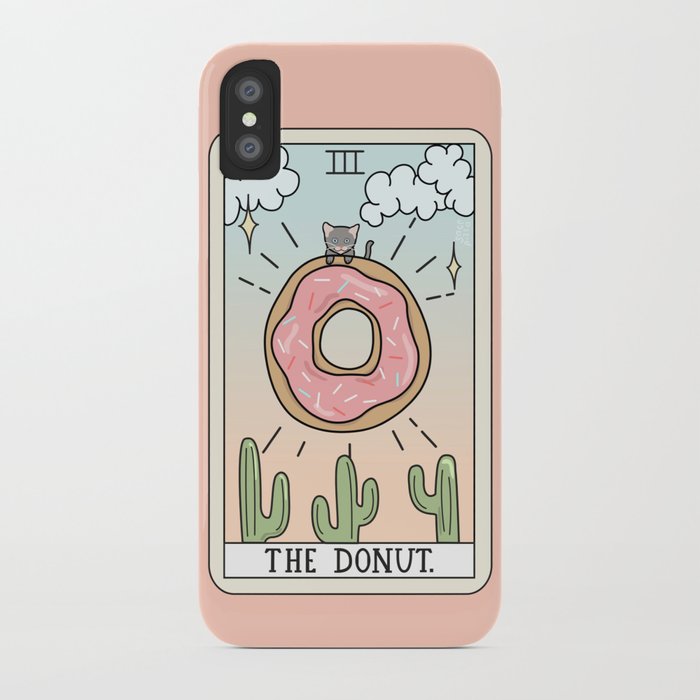donut reading iphone case