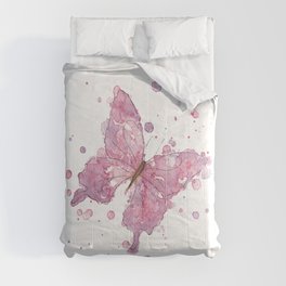 WATERCOLOR BUTTERFLY Comforter