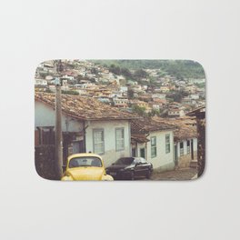Brazil Photography - Old Street With An Old Yellow Car Bath Mat | Riodejaneiro, Travel, Bahia, Praia, Rio, Boanoite, Turismo, Brazil, Fotografia, Brasil 