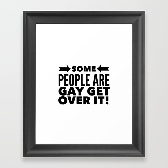 Some people Framed Art Print