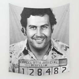 Pablo Escobar Mugshot Wall Tapestry