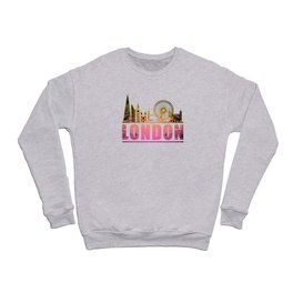 London England City Skyline Cityscape Funny Gift Crewneck Sweatshirt