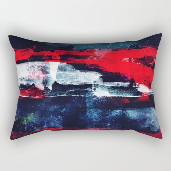 Red white and blue Rectangular Pillow
