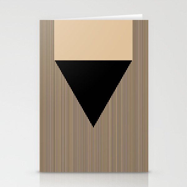 Black Triangle Stationery Cards