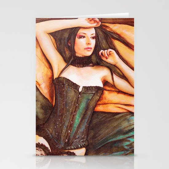 Corset Stationery Cards