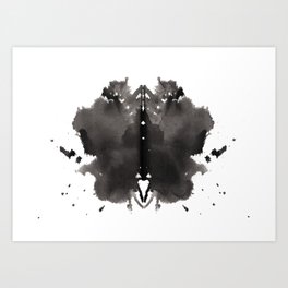 Rorschach test 2 Art Print