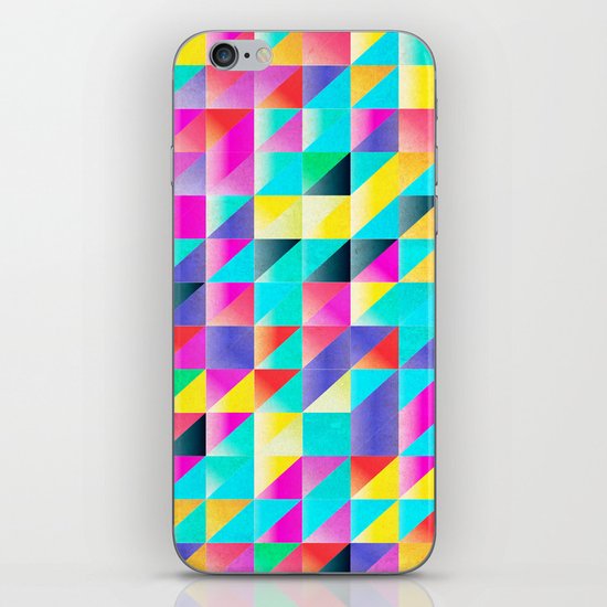 Geometric Neon iPhone Skin