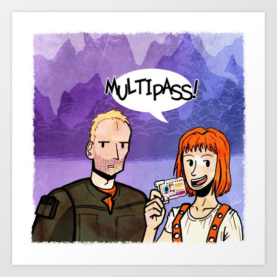 MULTIPASS! Art Print