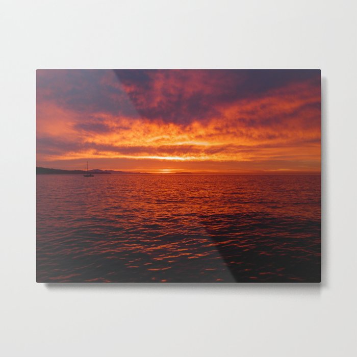 Sunrise over the Pacific Metal Print