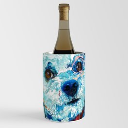 Small Dog Art - Who Me - Sharon Cummings Wine Chiller