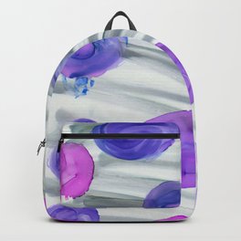 alcohol ink flowers vb Backpack | Haroulita, Ink, Ultraviolet, Abstract, Modern, Pantone2018, Purple, Alcoholinks, Acrylic, Inkpainting 
