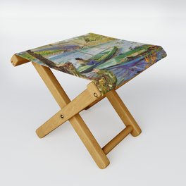 Vincent Van Gogh Fishing in the Spring 1887 Folding Stool