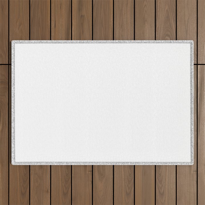 White Snow Simple Modern Collection Outdoor Rug