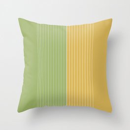 Lime Citrus Stripe Design Throw Pillow