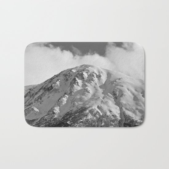 Snowy Alaskan Mountain - 2 Bath Mat